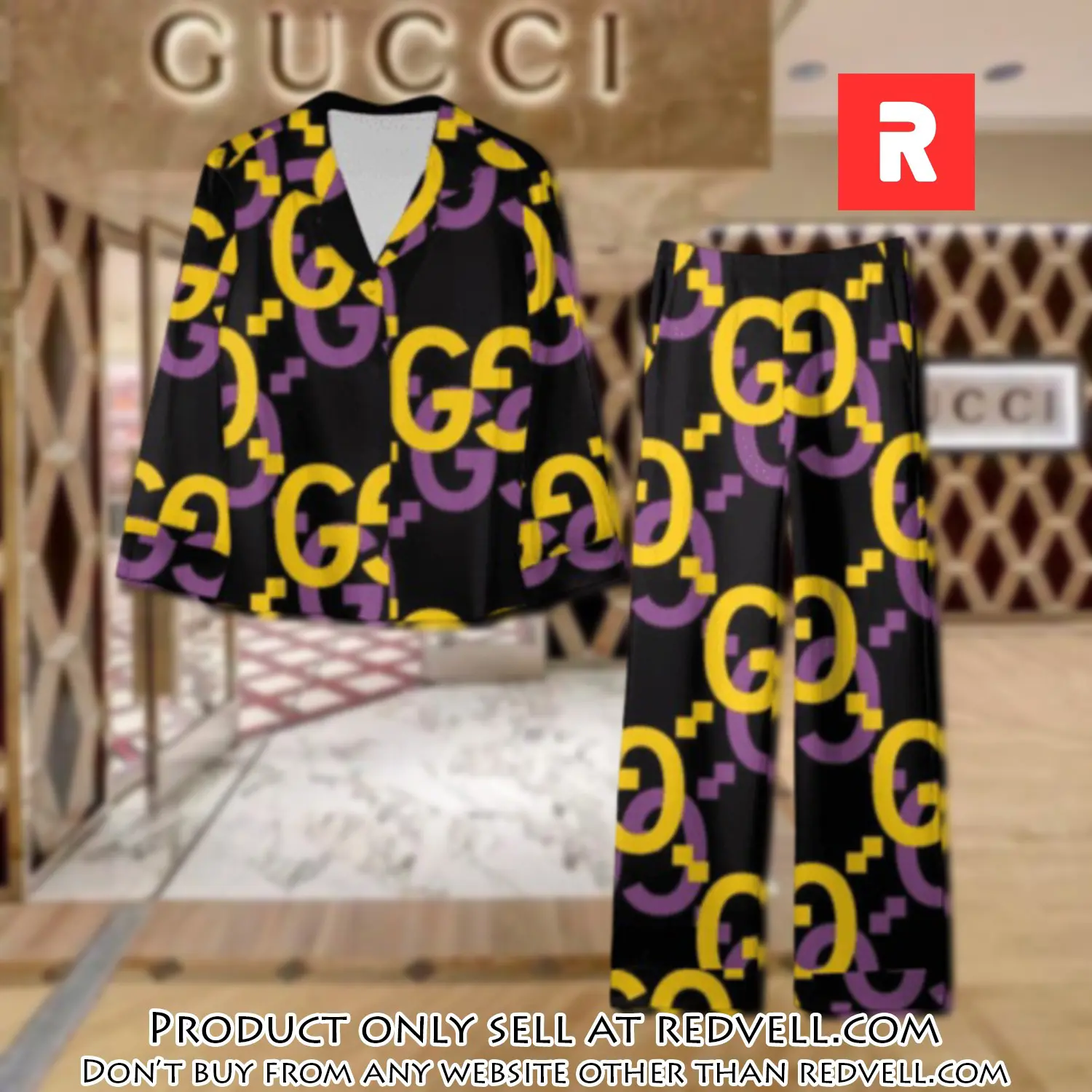 Trending luxury gc satin pajama set pjs1058 rv5545955